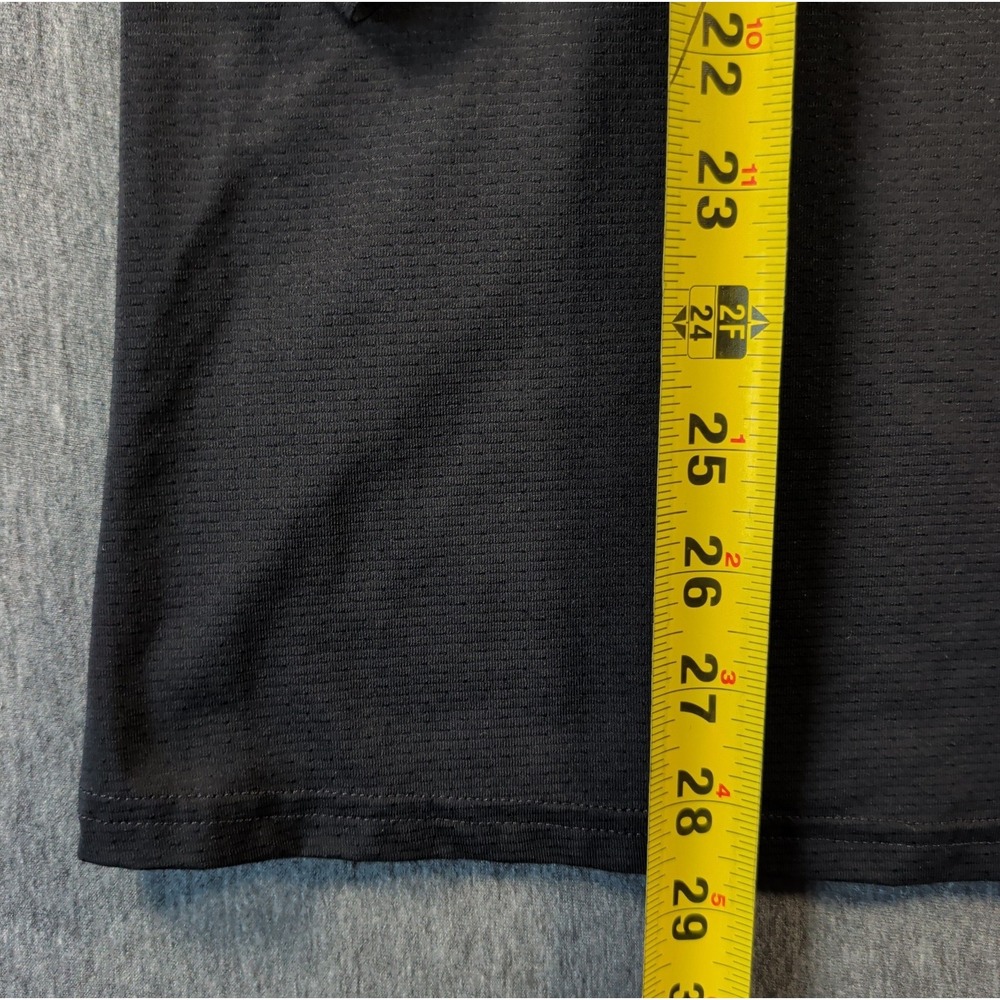 Gymshark Mesh Black Long Sleeve Crew Neck Stretch Athletic Shirt Sz S Training - Picture 7 of 8